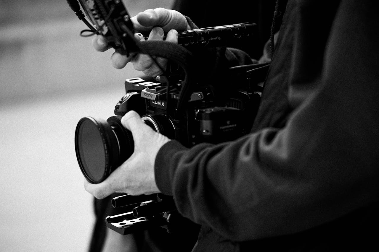 black-and-white-close-up-of-a-professional-camera-30697925